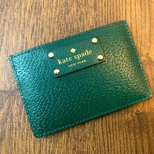 🚫SOLD🚫 Kate Spade Green Card Holder Wallet NWOT